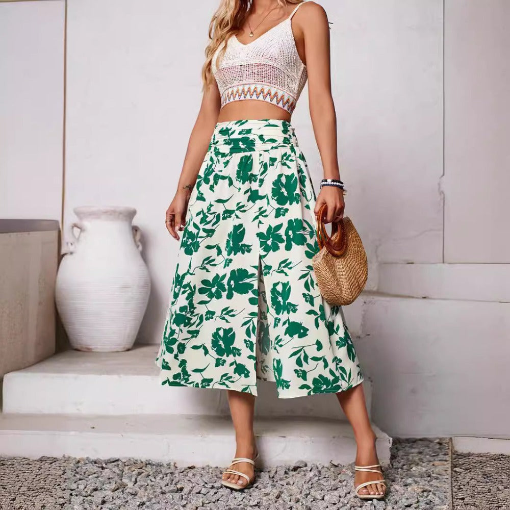 Casual Summer Floral Skirt for Women - Flowy and Distinct