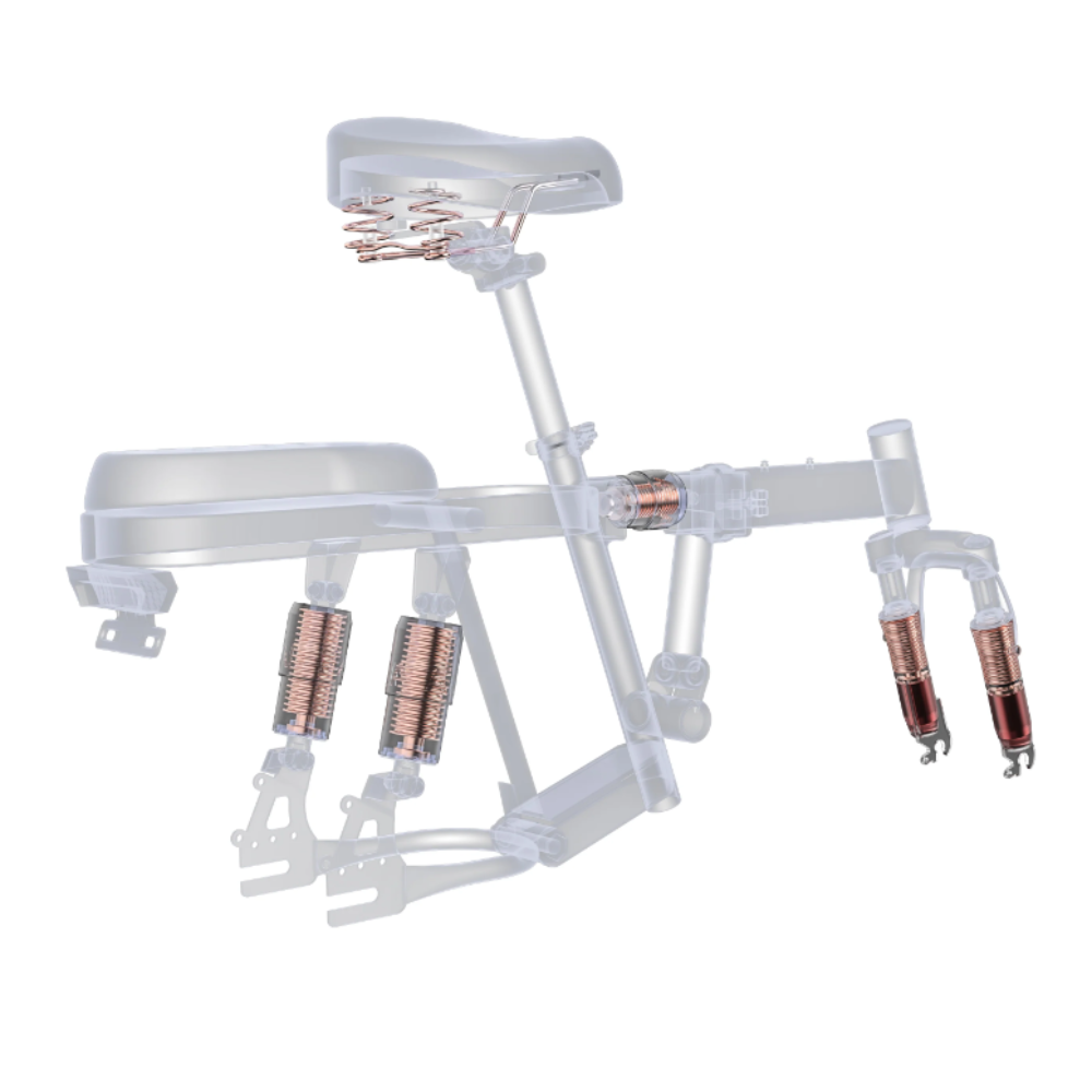 Compact Foldable 350W Electric Bicycle With Versatile Shock Absorbers