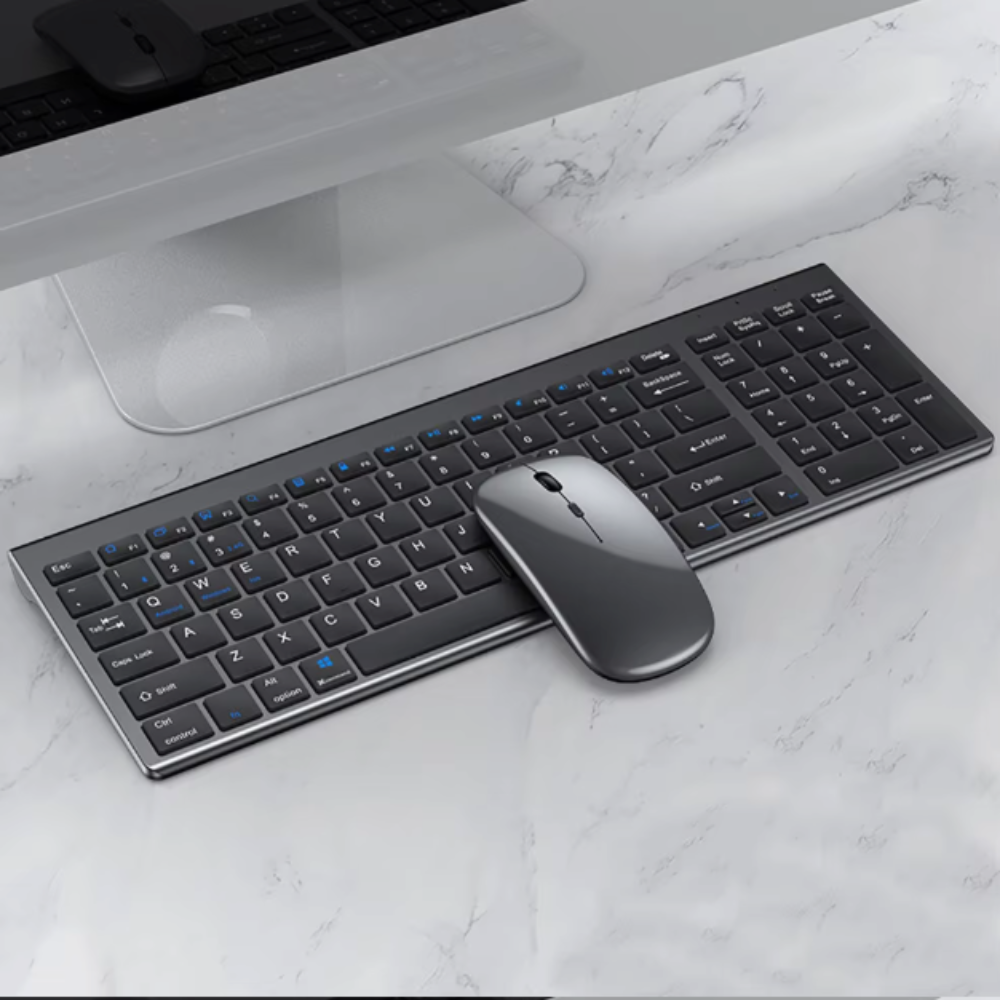 Rechargeable Bluetooth Set with Wireless Keyboard and Mouse