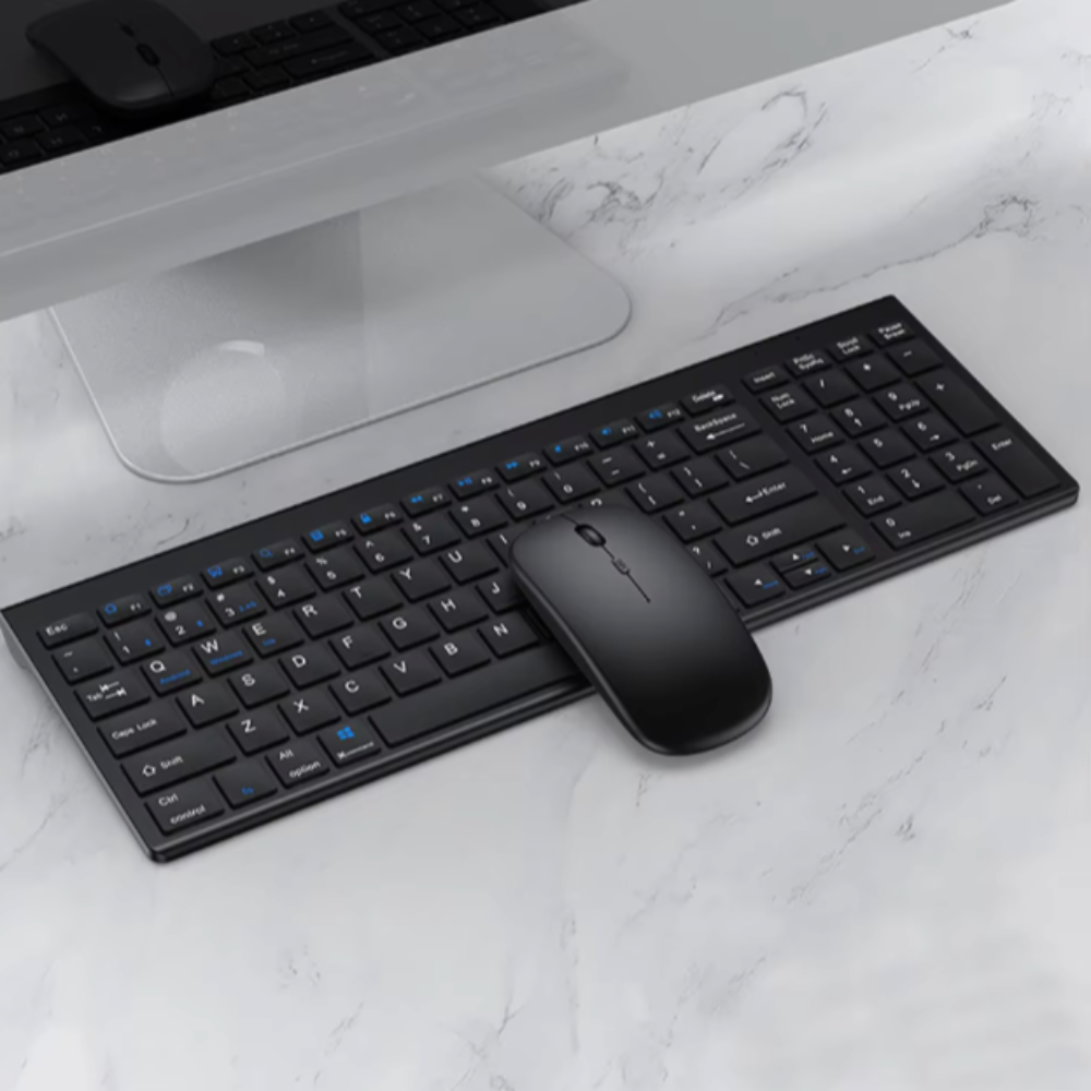 Rechargeable Bluetooth Set with Wireless Keyboard and Mouse