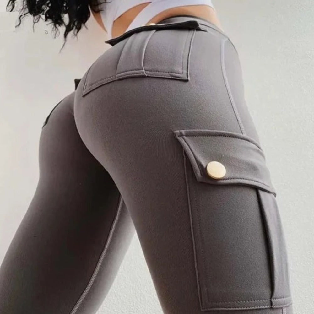 High-Waisted Yoga Leggings for Women featuring Convenient Pockets