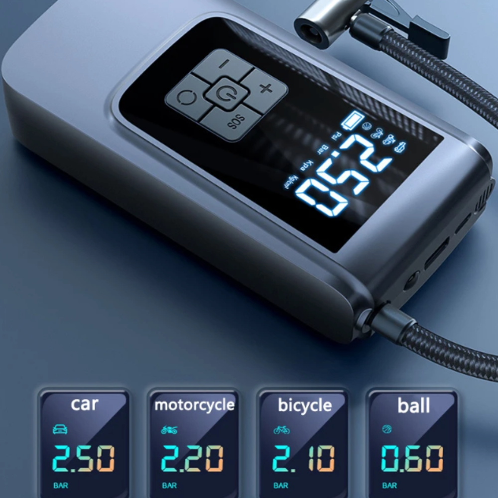 12V Portable Digital Air Compressor: Compact and Wireless