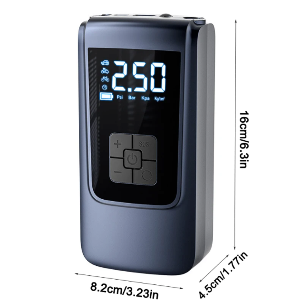 12V Portable Digital Air Compressor: Compact and Wireless