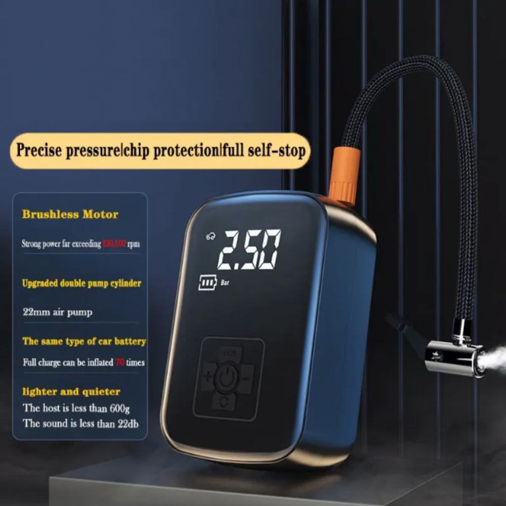 Compact Wireless Digital Air Pump