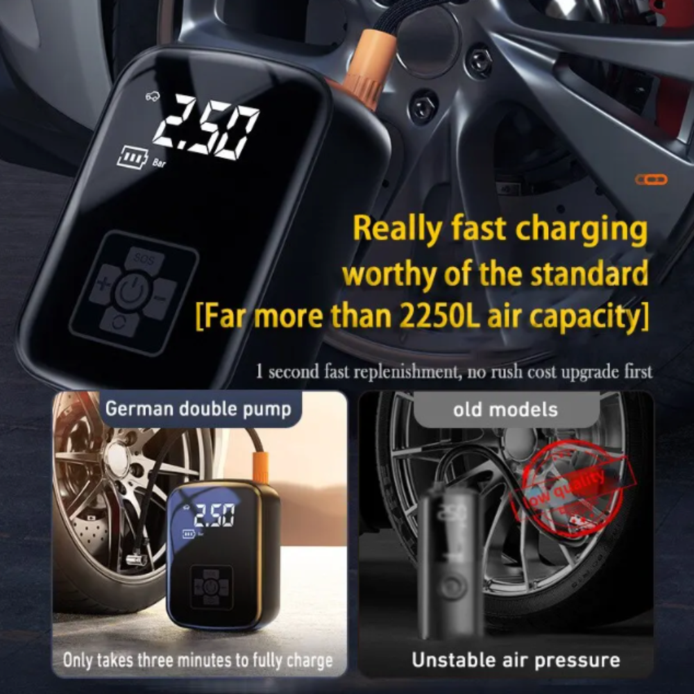 Compact Wireless Digital Air Pump