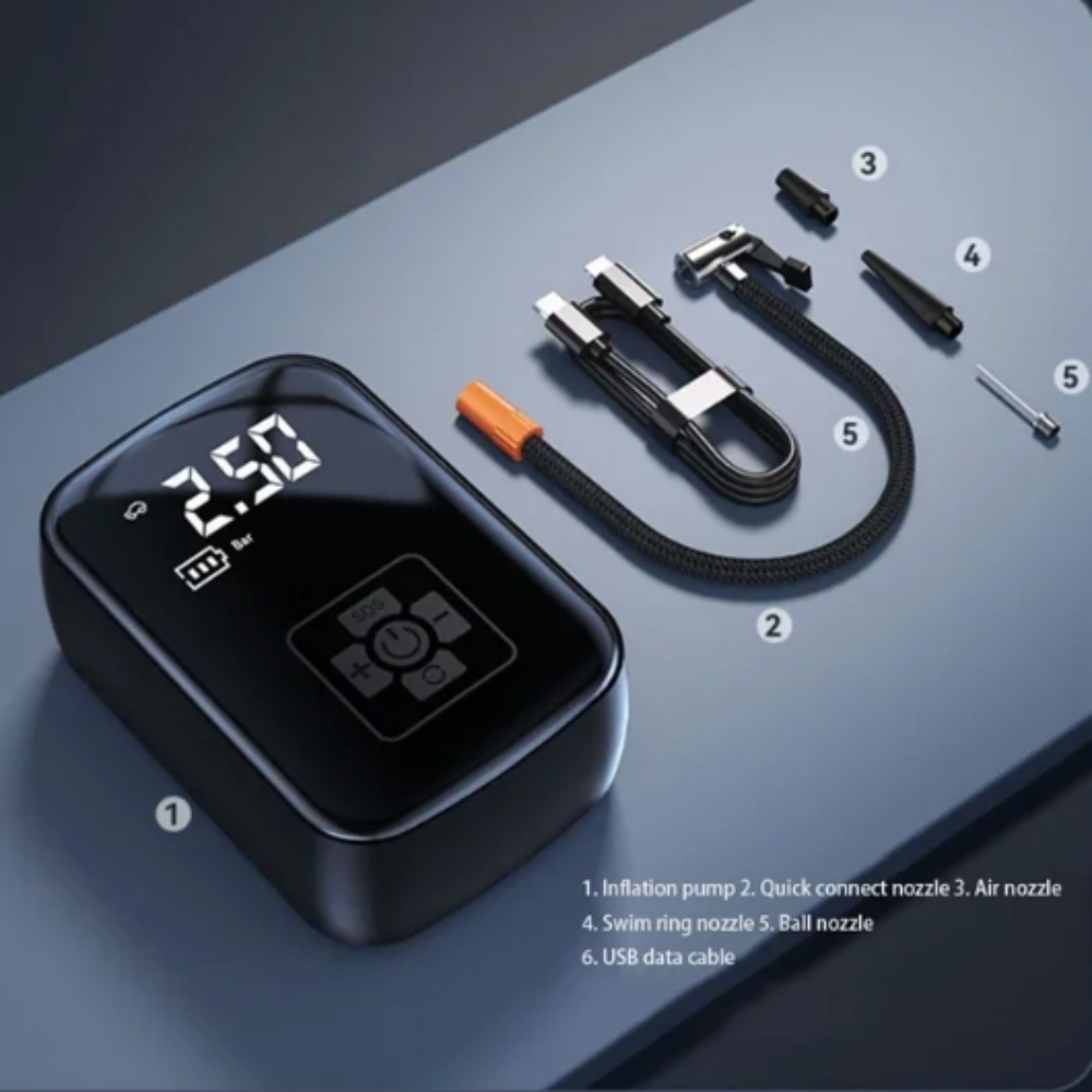 Compact Wireless Digital Air Pump