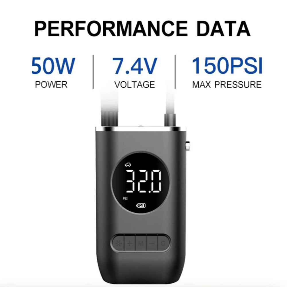 Compact Digital Wireless Air Compressor