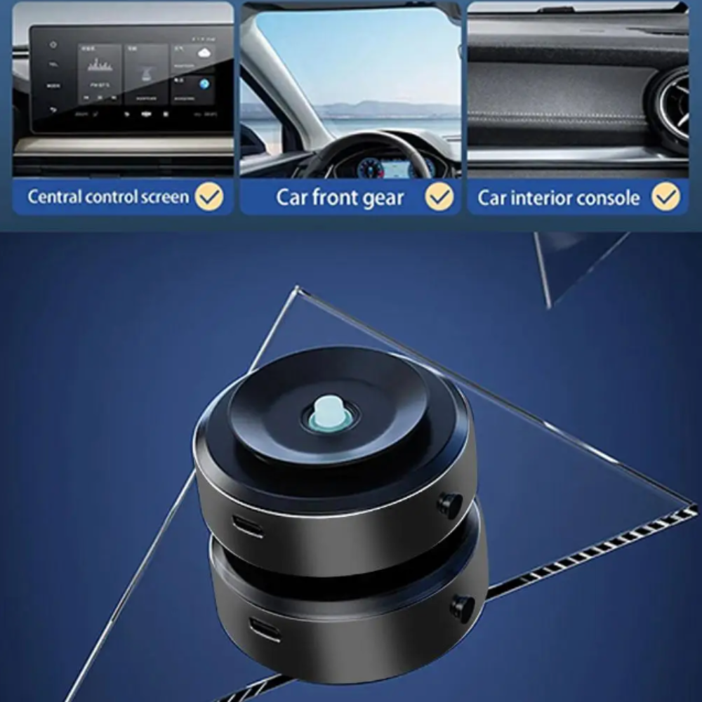 Magnetic Car Mount Holder for Mobile Phones with Vacuum Adsorption