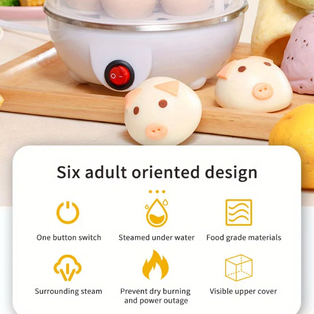 Compact Egg Cooker and Food Steamer