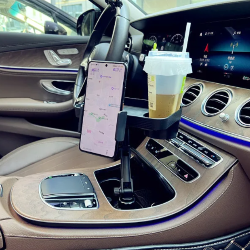 Rotating Car Drink and Snack Tray - 360-Degree Swivel