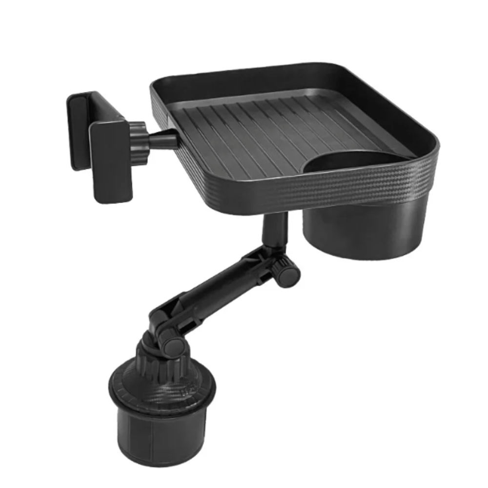 Rotating Car Drink and Snack Tray - 360-Degree Swivel