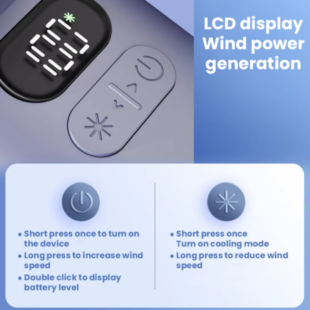 Handheld Compact Fan with Variable Speeds
