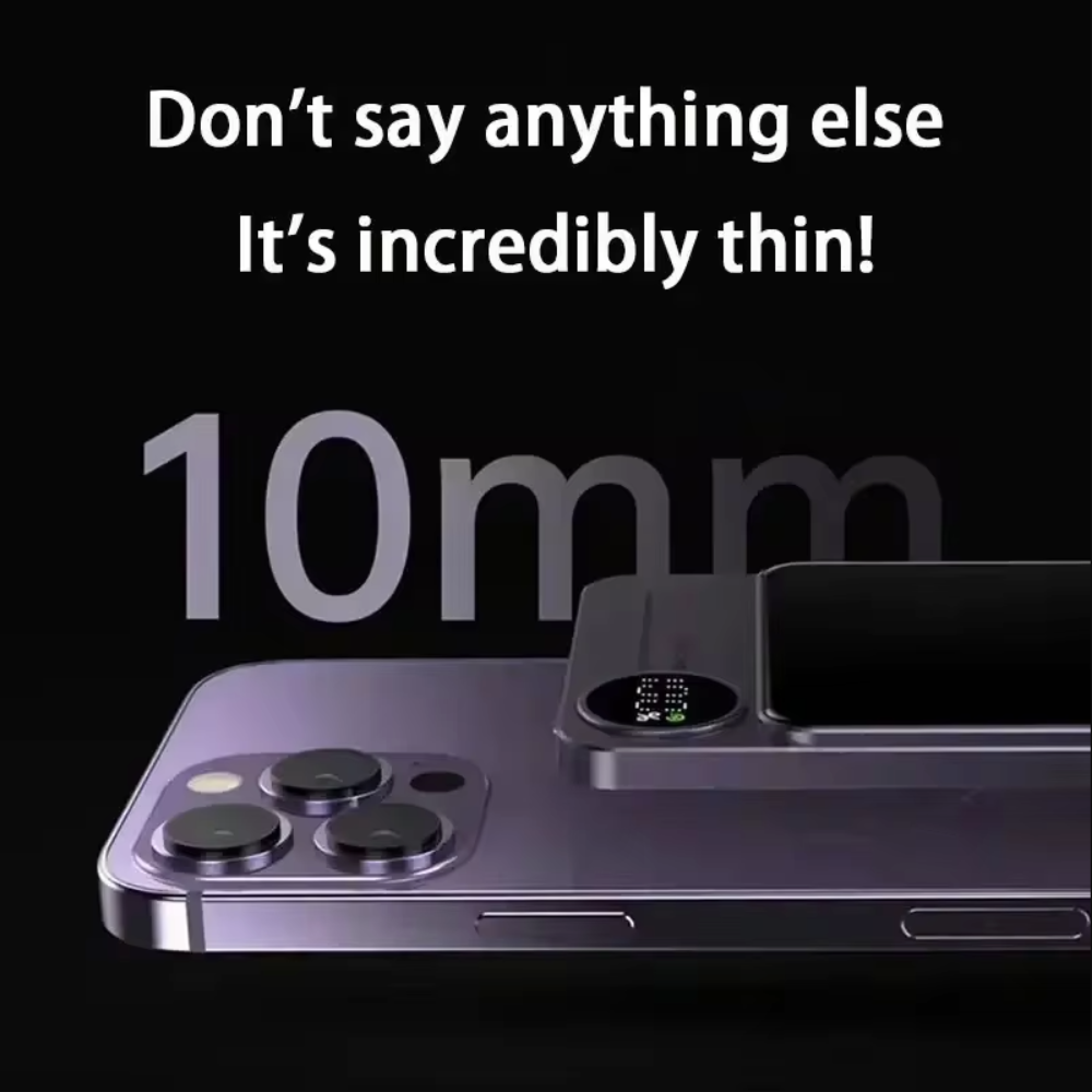 Magnetic Wireless Portable Power Bank - 10000 mAh for iPhone Compatibility