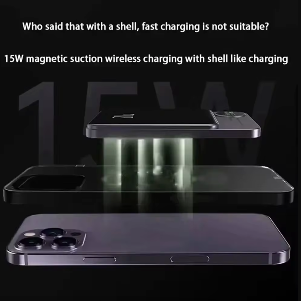 Magnetic Wireless Portable Power Bank - 10000 mAh for iPhone Compatibility