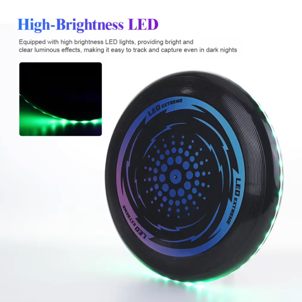 LED Flying Disc with Rechargeable Battery