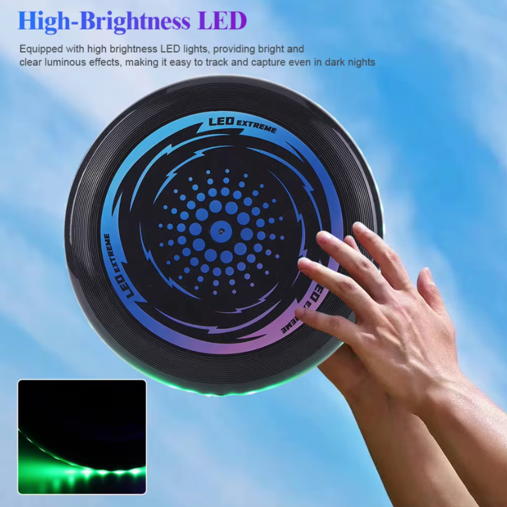 LED Flying Disc with Rechargeable Battery