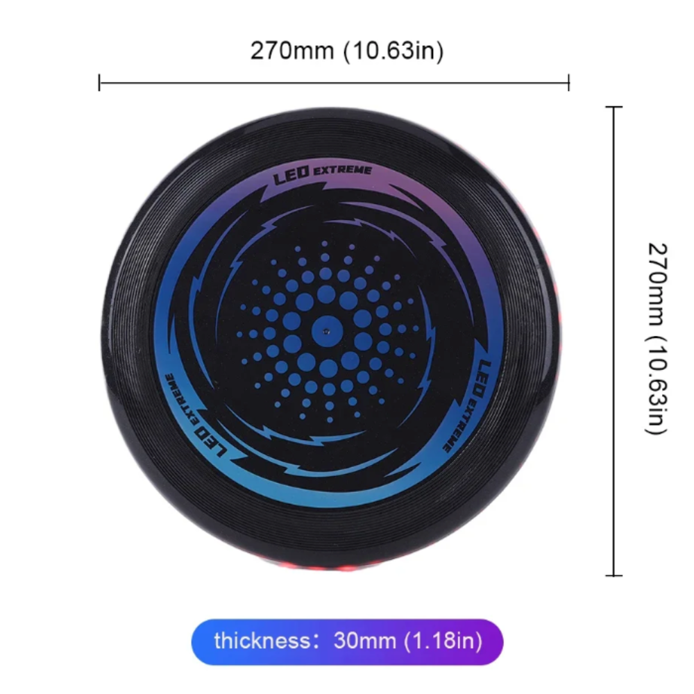 LED Flying Disc with Rechargeable Battery