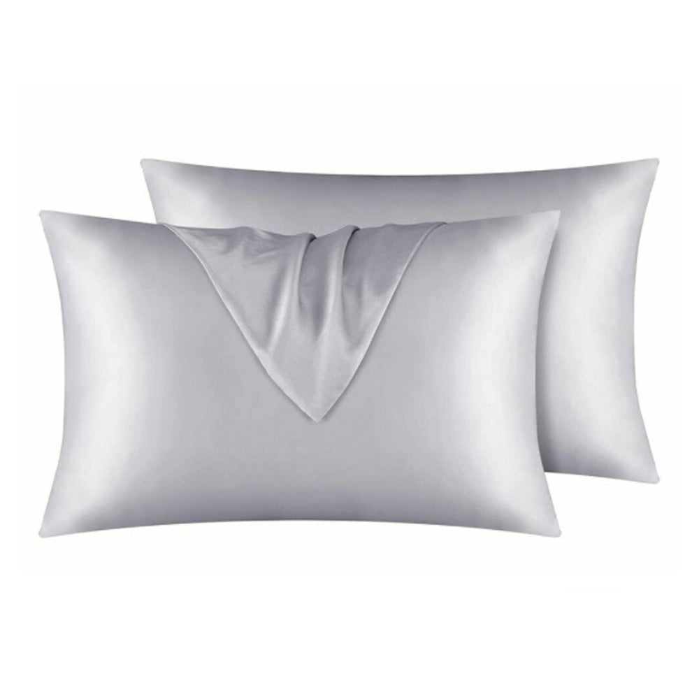 Satin Silk Pillowcase for Youthful Skin & Healthy Hair - Set of 2