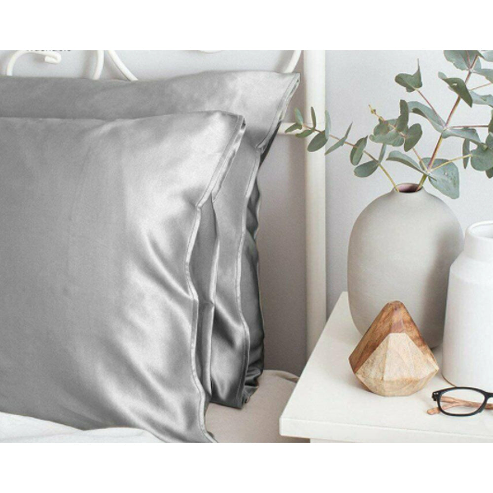 Satin Silk Pillowcase for Youthful Skin & Healthy Hair - Set of 2
