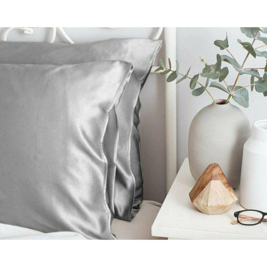 Satin Silk Pillowcase for Youthful Skin & Healthy Hair - Set of 2