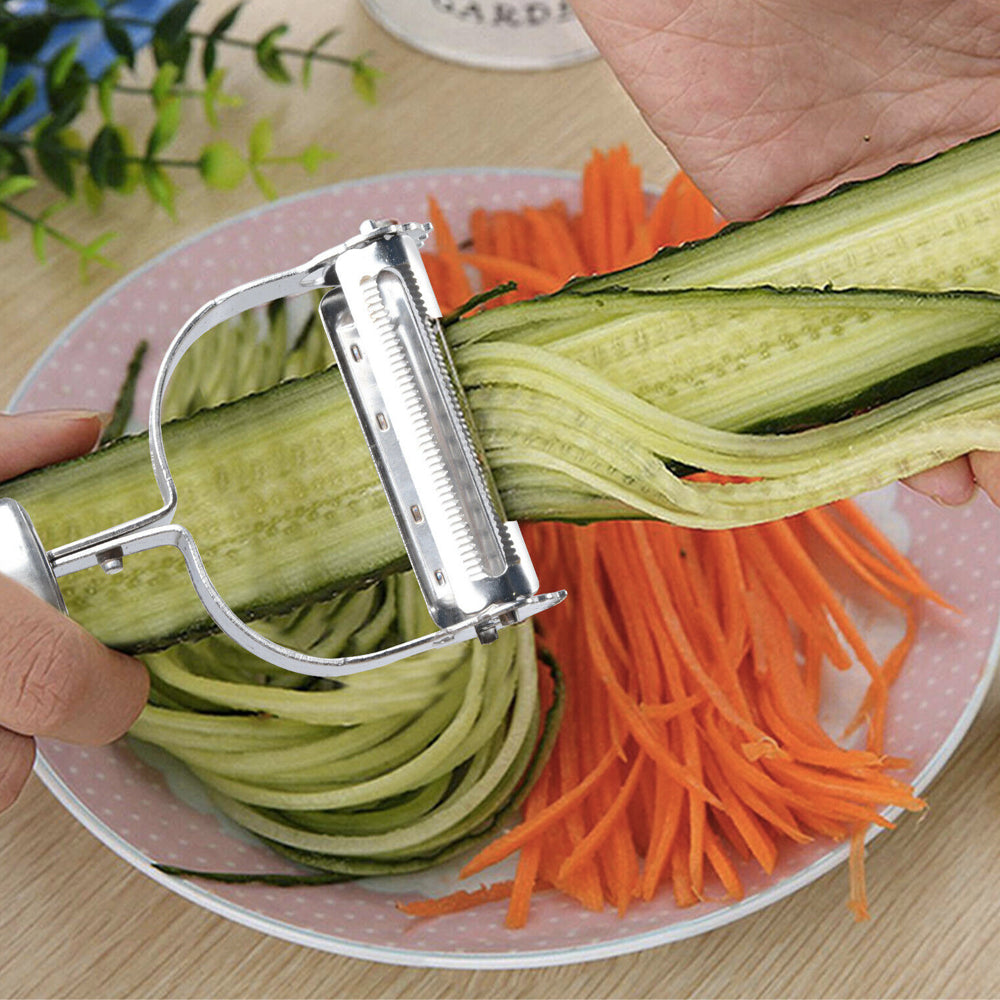 Kitchen Tool for Peeling Vegetables, Fruits, and Potatoes with a Durable Stainless Steel Blade