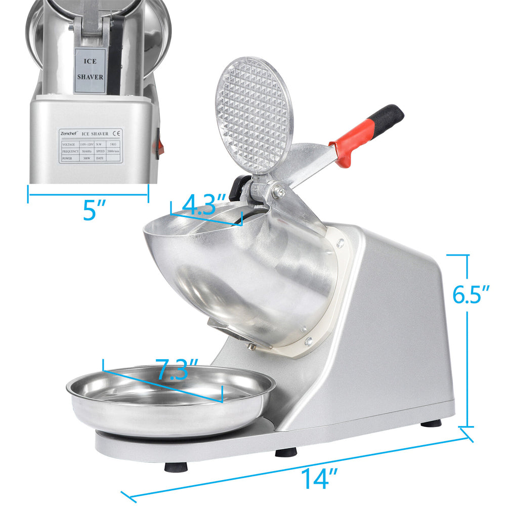 Electric Snow Cone Maker - Heavy Duty Ice Shaver Machine