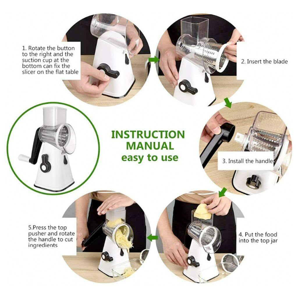 Multi-purpose Stainless Steel Kitchen Slicing and Grating Set
