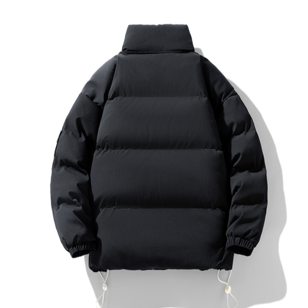 Puffer Jacket for Men with Stand Collar