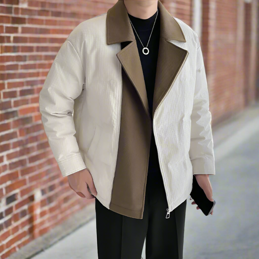 Fold Over Zip Men's Jacket