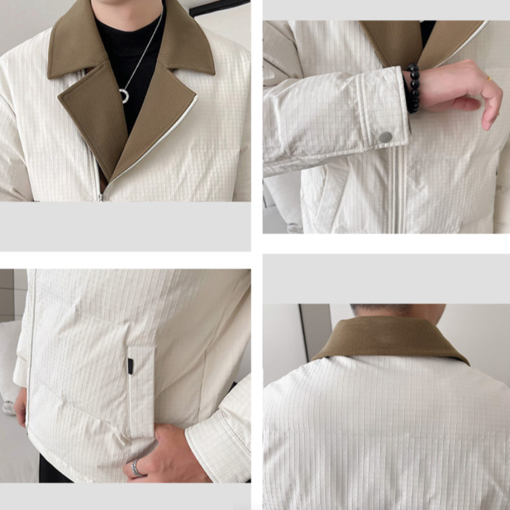 Fold Over Zip Men's Jacket