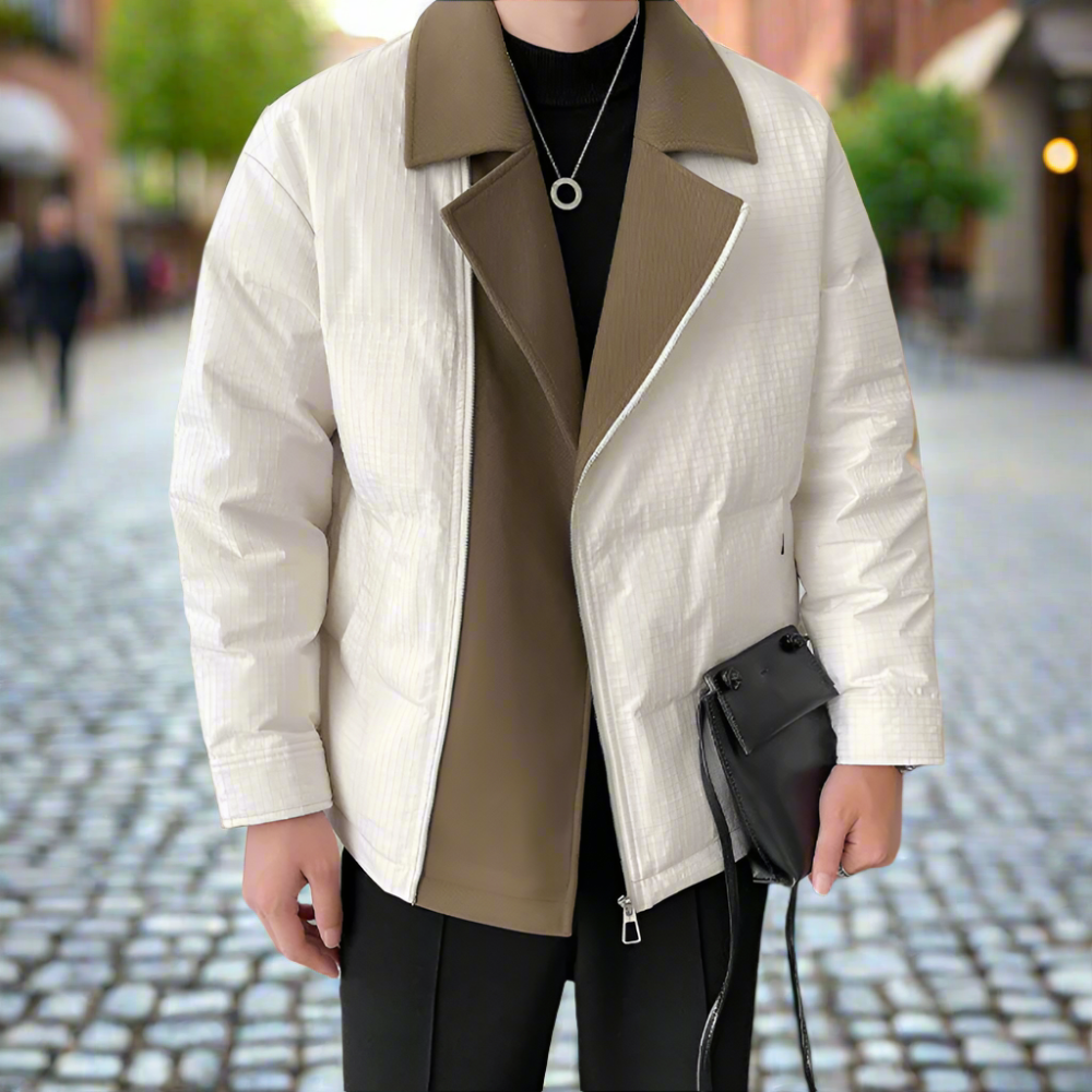 Fold Over Zip Men's Jacket