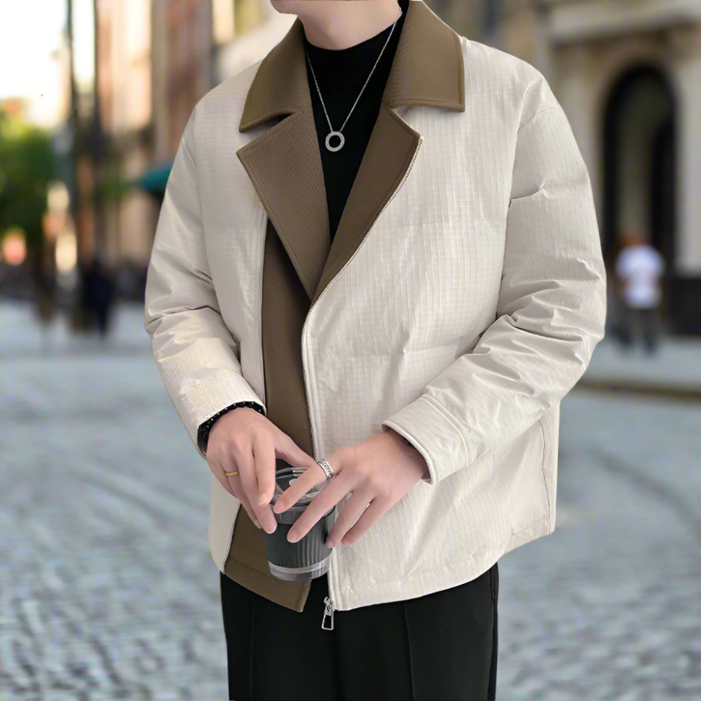 Fold Over Zip Men's Jacket