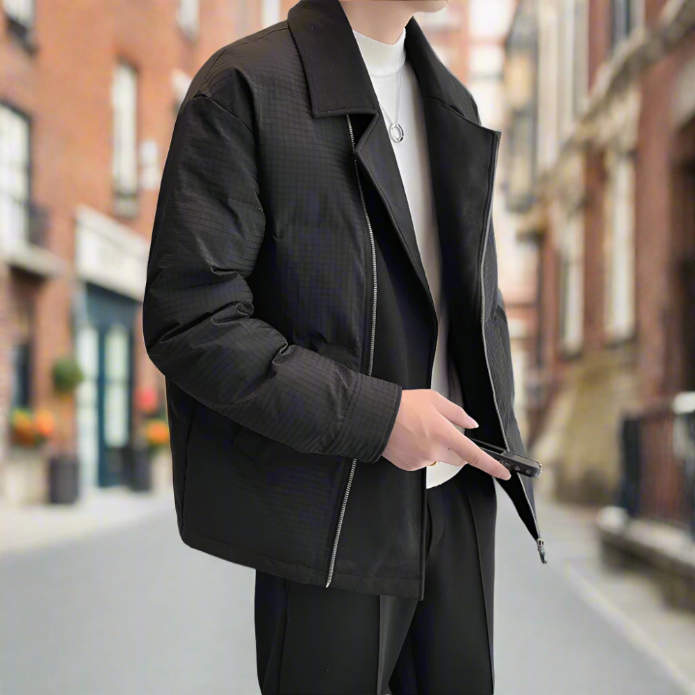 Fold Over Zip Men's Jacket