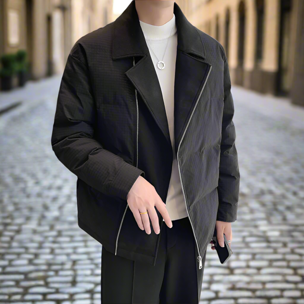 Fold Over Zip Men's Jacket