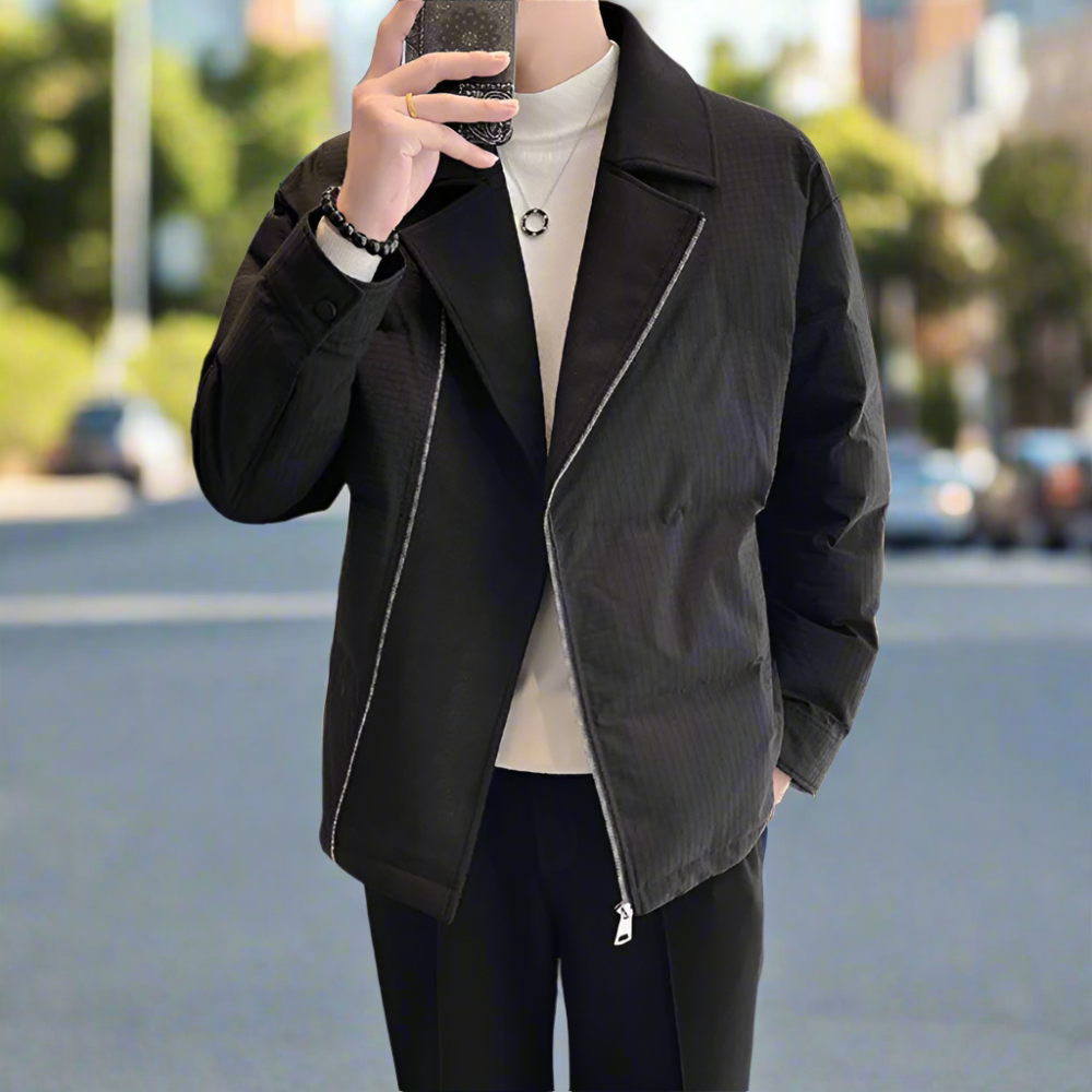 Fold Over Zip Men's Jacket