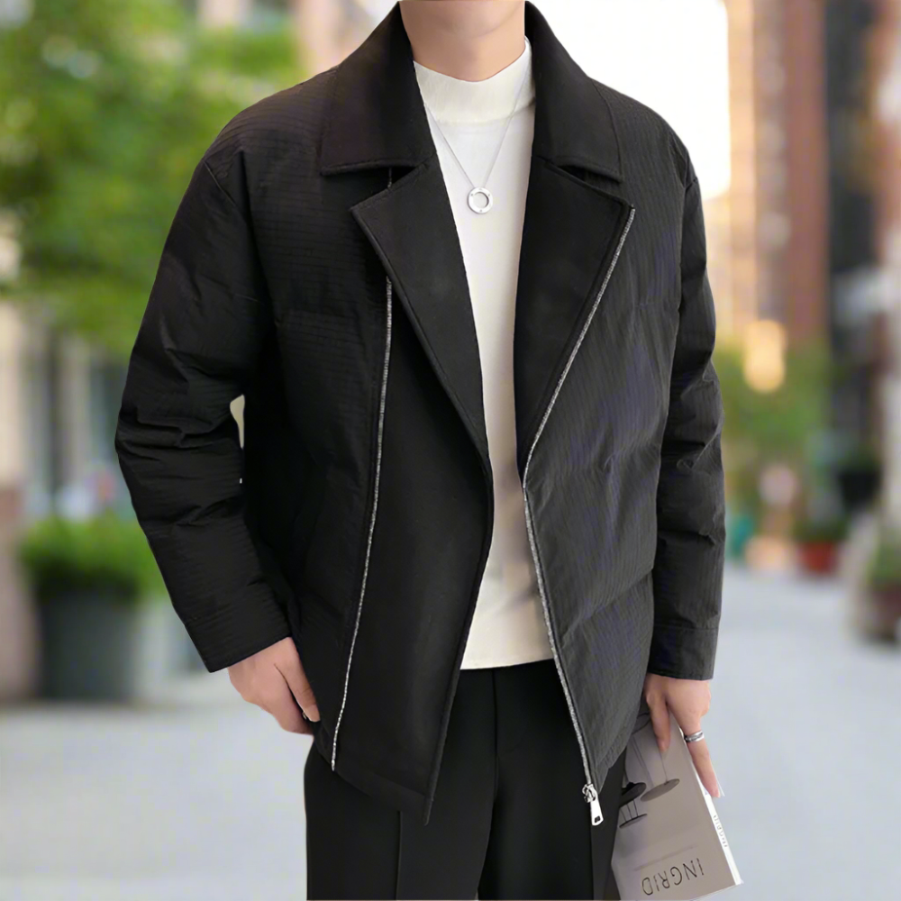 Fold Over Zip Men's Jacket