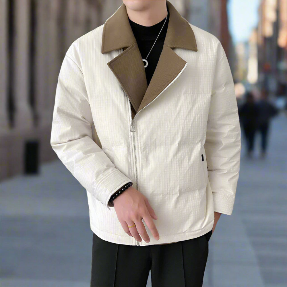 Fold Over Zip Men's Jacket