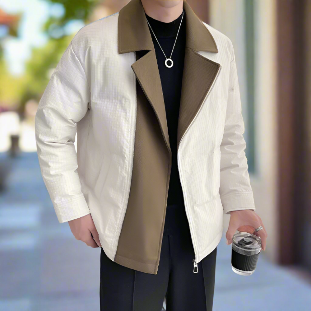 Fold Over Zip Men's Jacket