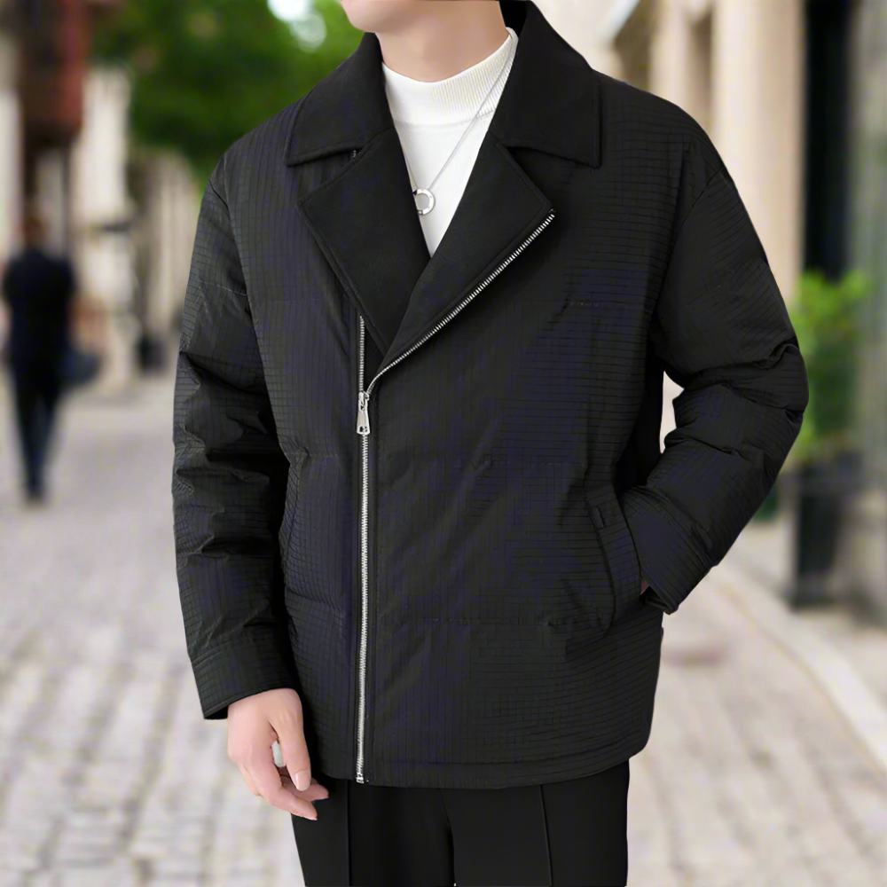 Fold Over Zip Men's Jacket