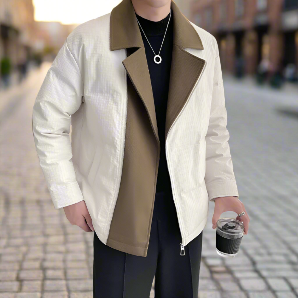 Fold Over Zip Men's Jacket