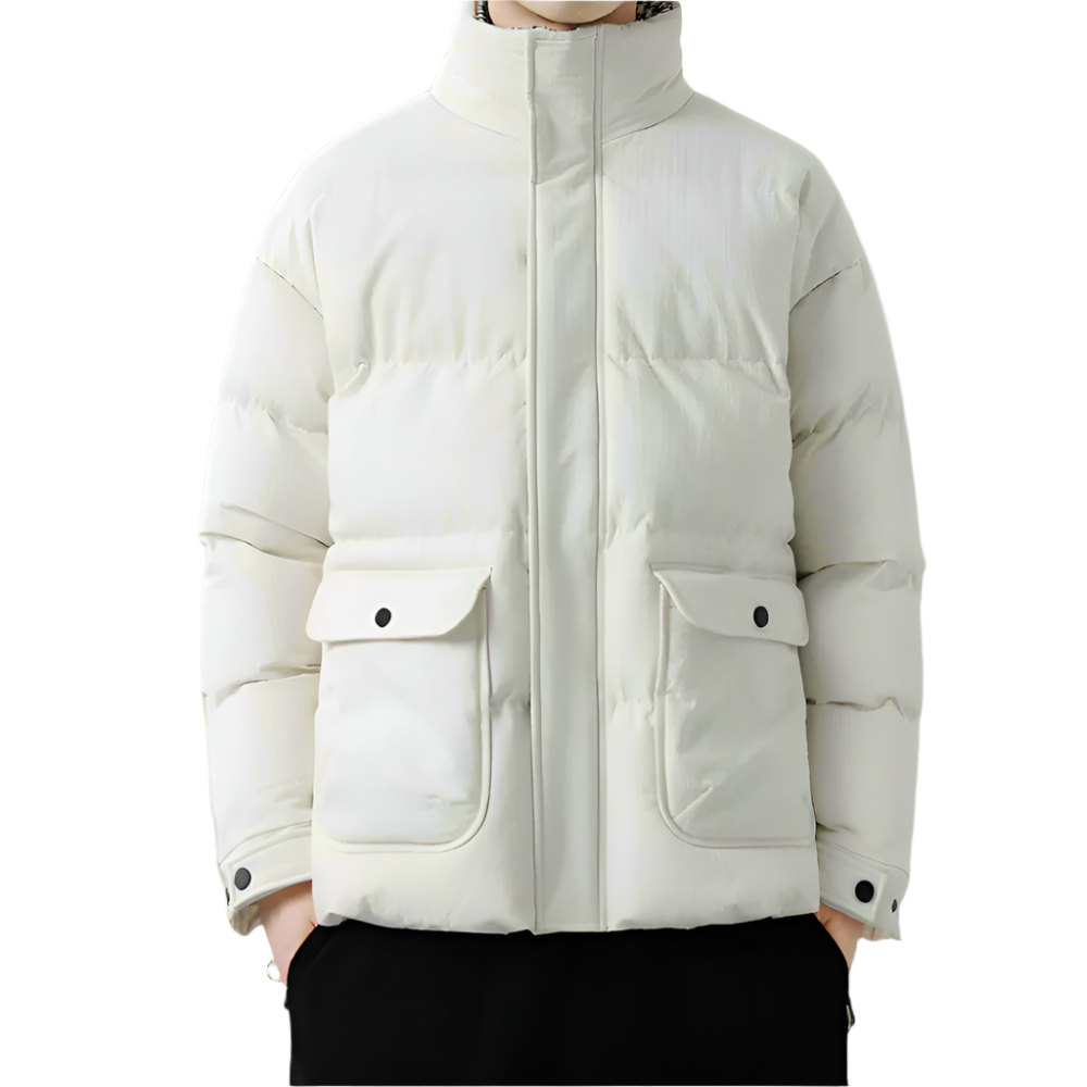 Houndstooth Quilted Jacket for Men