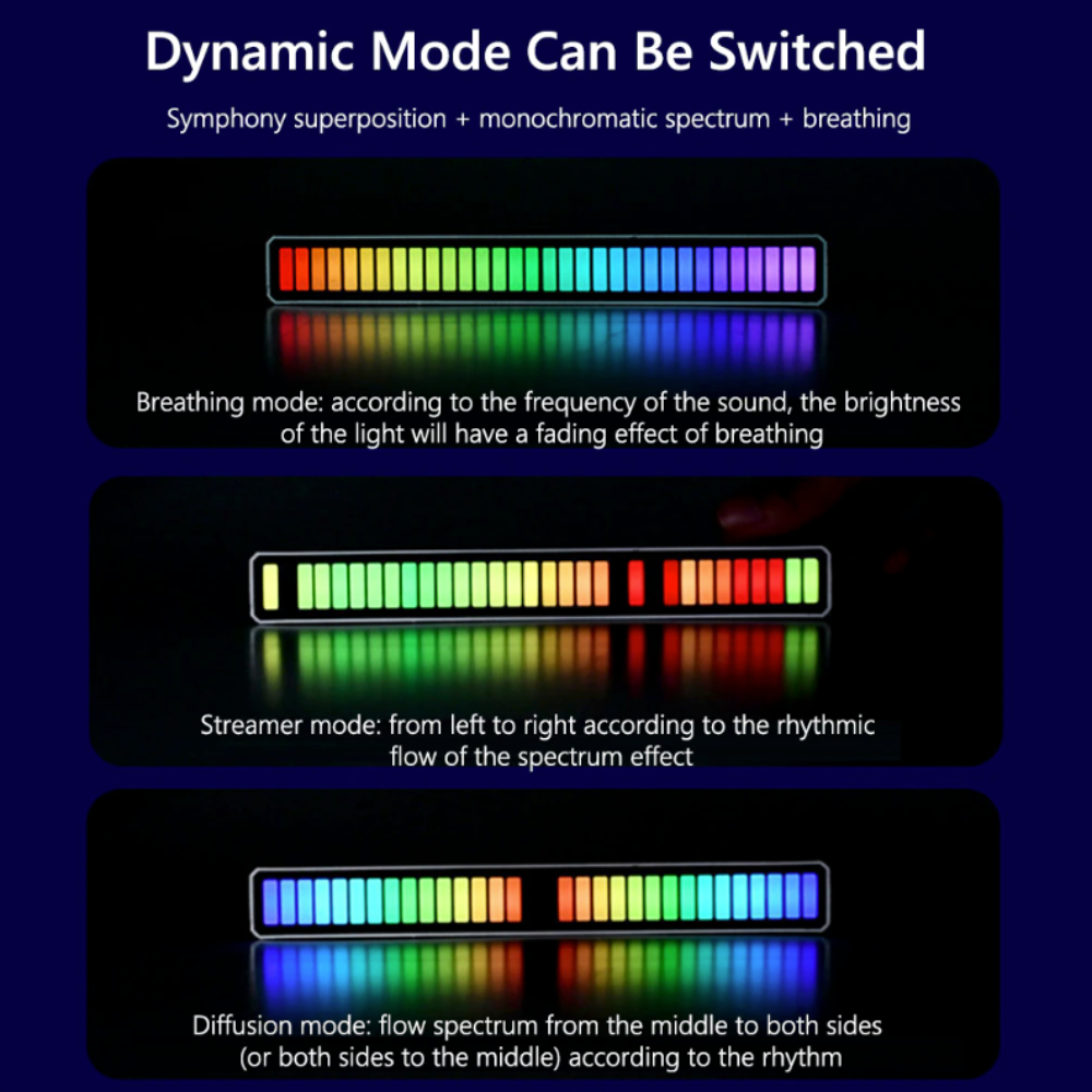 Pair of Dragon Music Reactive LED Light Bars