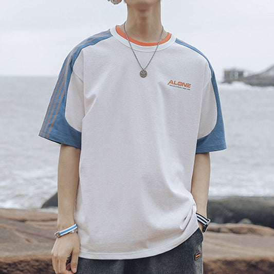 Men's Striped Drop Shoulder Tee