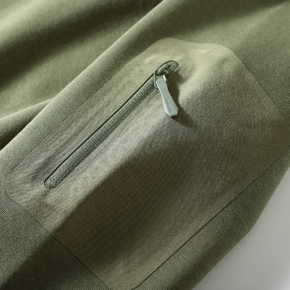 Round Neck Men's Sweatshirt with Sleeve Pocket