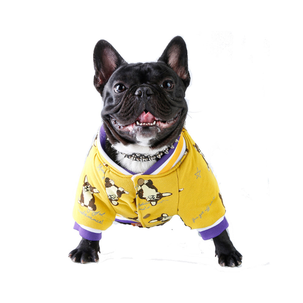 Puppy and Dog Bomber Jacket with Fleece Lining for Pets