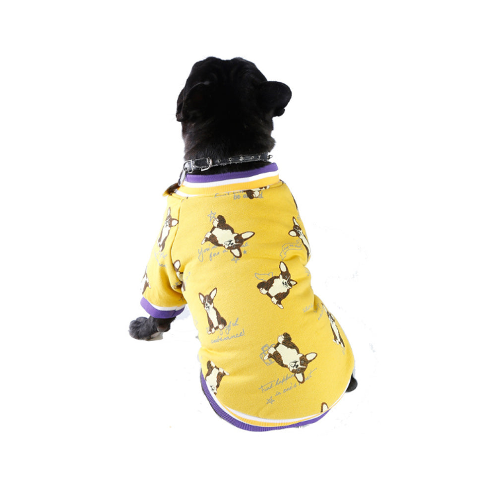 Puppy and Dog Bomber Jacket with Fleece Lining for Pets