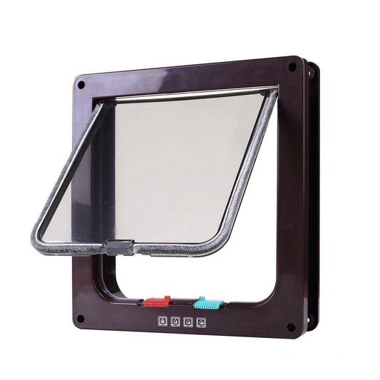 Medium-Sized Pet Door with Secure Flap for Cats and Dogs