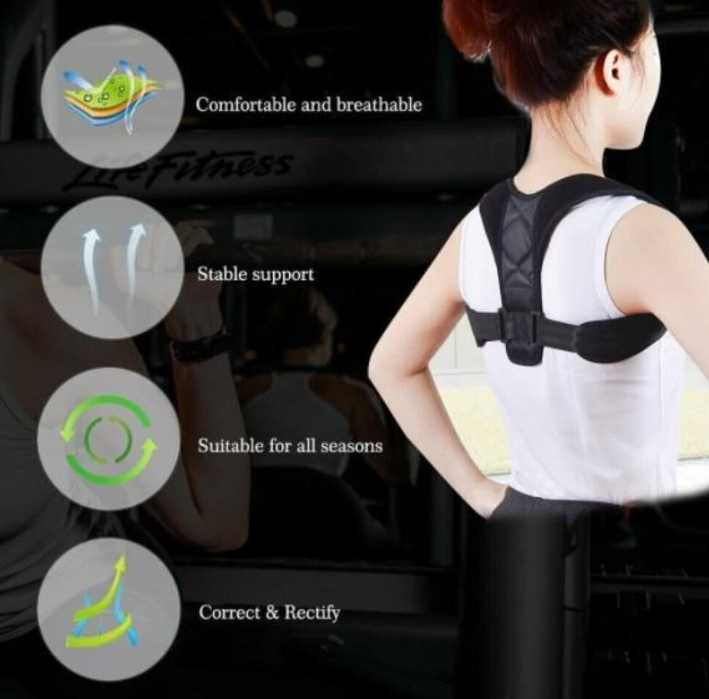 Adjustable Posture Corrector for Both Genders with Back Support
