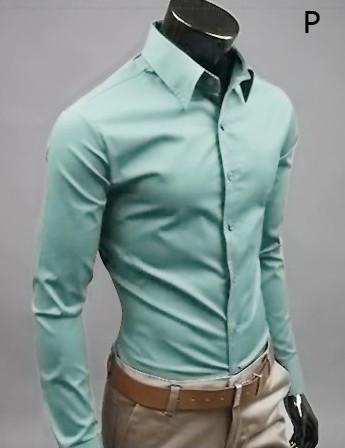 Slim Fit Button-Up Shirt for Men - Stylish and Modern Design