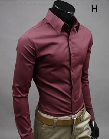 Slim Fit Button-Up Shirt for Men - Stylish and Modern Design